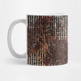 Rustic Dry Sedum Plant Canvas Jute Look Mug